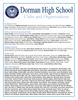 Clubs and Organizations