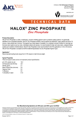 HALOX® ZINC PHOSPHATE