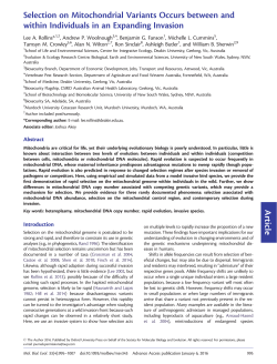 Selection on Mitochondrial Variants Occurs