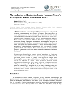 Marginalization and Leadership among Iranian