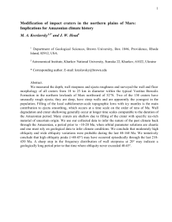 Modification of impact craters in the northern plains of Mars
