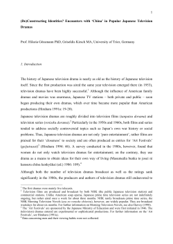 1 (De)Constructing Identities? Encounters with `China` in Popular