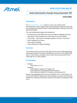 Node Authentication Example Using