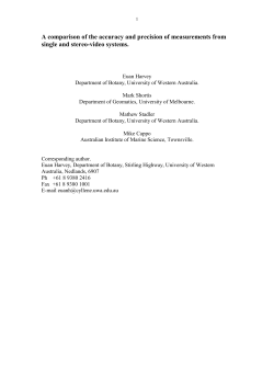 A comparison of the accuracy and precision of measurements from
