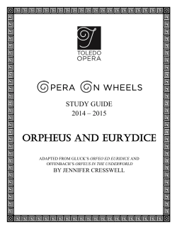 ORphEUS AND EURyDICE