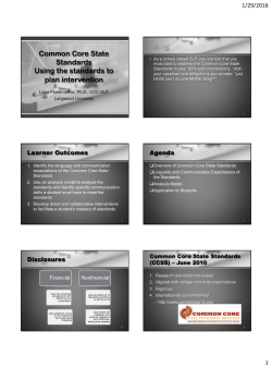 Presentation Handout