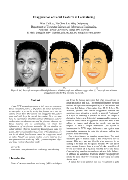 Exaggeration of Facial Features in Caricaturing - CMLab