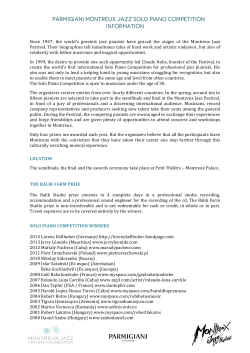 parmigiani montreux jazz solo piano competition information