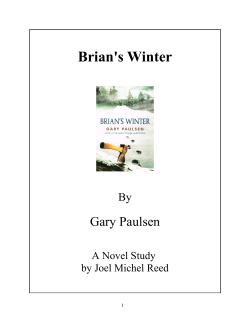 Brian`s Winter - Reed`s Study Guides