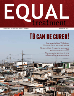 Issue 40: Oct - Treatment Action Campaign