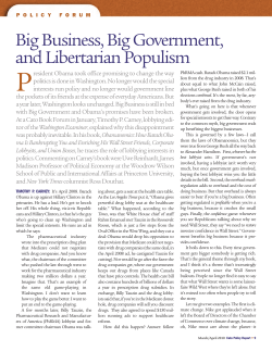 Big Business, Big Government, and Libertarian