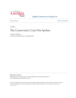 The Conservative Court Has Spoken