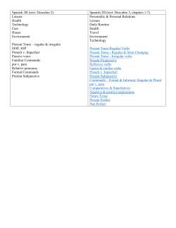 Spanish 3R (text: Descubre 2)