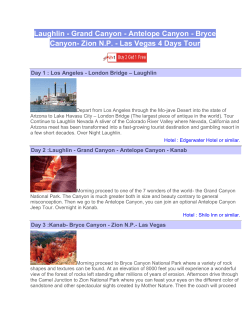 Laughlin - Grand Canyon - Antelope Canyon