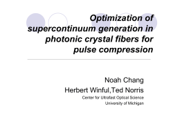 Optimization of supercontinuum generation in photonic crystal fibers