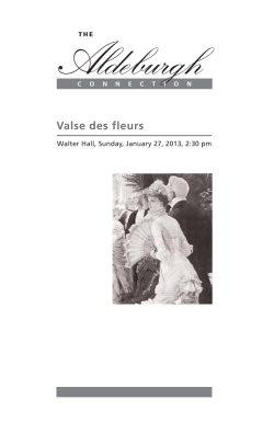 the Program - Aldeburgh Connection