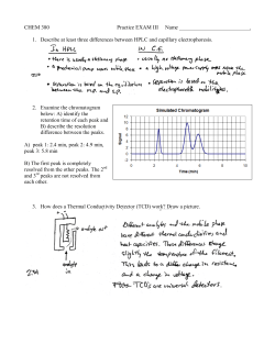Describe three differences between HPLC and Capillary