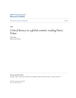 Critical literacy in a global context: reading Harry Potter