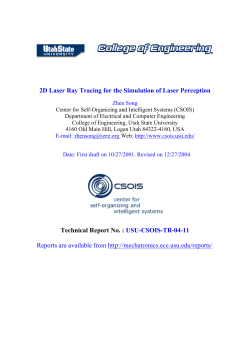 2D Laser Ray Tracing for the Simulation of Laser