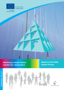 Realising a single labour market for researchers