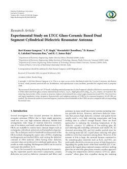 Experimental Study on LTCC Glass