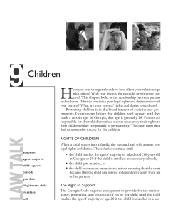 Children - State Bar Of Georgia