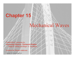 Mechanical Waves