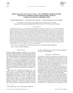 HIMALAYACARIS ALAKNANDA N. GEN., N. SP. (COPEPODA