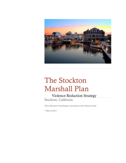 Stockton Marshall Plan Report
