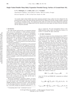 Single-Valued Double Many-Body Expansion Potential Energy