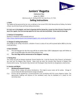 GBCA Mixed Doubles Regatta - Galveston Bay Cruising Association