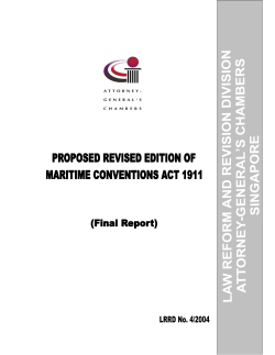 Proposed Revised Edition of Maritime Conventions Act 1911
