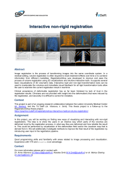 Interactive non-rigid registration