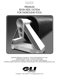 premium resin reel system for inground pool