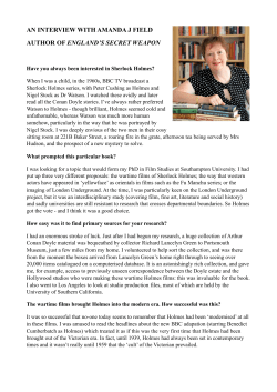 an interview with amanda j field author of england`s