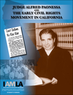 judge alfred paonessa the early civil rights movement in california