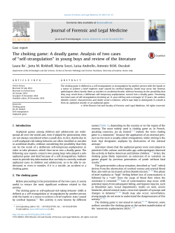 - Journal of Forensic and Legal Medicine