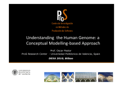 Understanding the Human Genome: a Conceptual Modelling