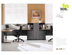 The PUZZLE PLUS office desk connects to a tall unit, which serves