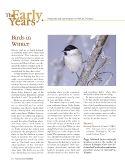 Birds in Winter - National Science Teachers Association