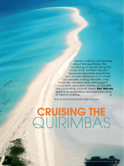 cruising the - Ibo Island Lodge