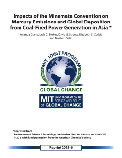 Impacts of the Minamata Convention on Mercury Emissions and