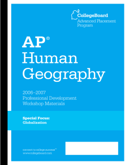 Special Focus: Globalization - AP Central