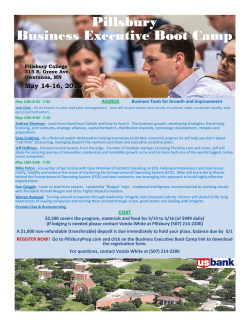Pillsbury Business Executive Boot Camp