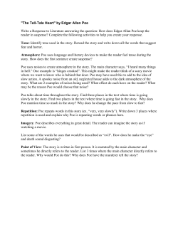 "The Tell-Tale Heart" by Edgar Allan Poe Write a Response to