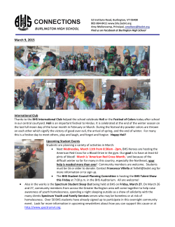 connections - Burlington High School