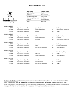 Men`s Basketball 2017