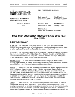 emergency procedure and spcc plan