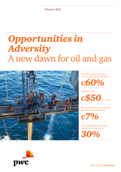 Opportunities in Adversity: A new dawn for oil and gas