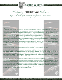 The Amazing F.LLI BERTUZZI Collection
